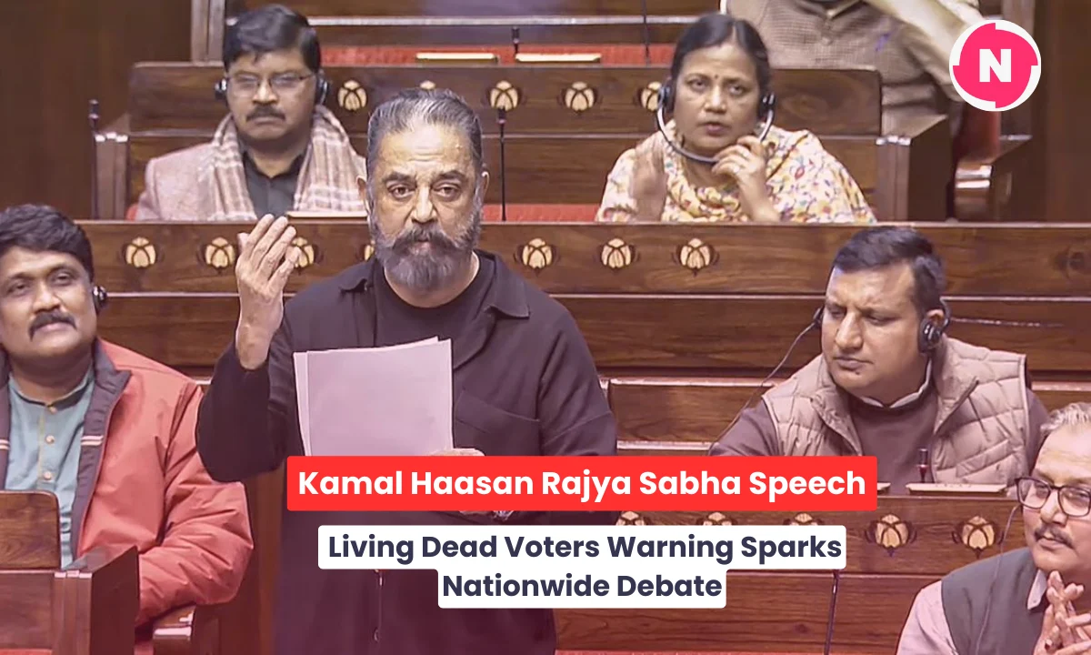 Kamal Haasan Rajya Sabha Speech: Living Dead Voters Warning Sparks Nationwide Debate